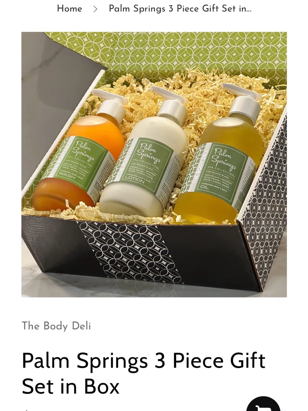 Palm Springs 3-Piece Bath & Body Gift Set - Wash, Oil, Lotion